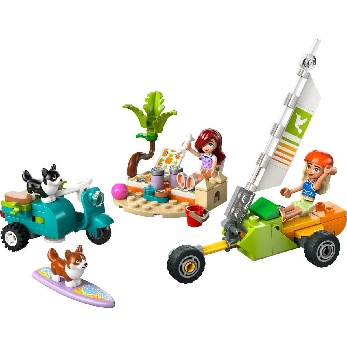 LEGO FRIENDS AVENTURI CU CATEI LA SURFING SI PE SCUTER 42641 - Atelieru' lui Mesterica
