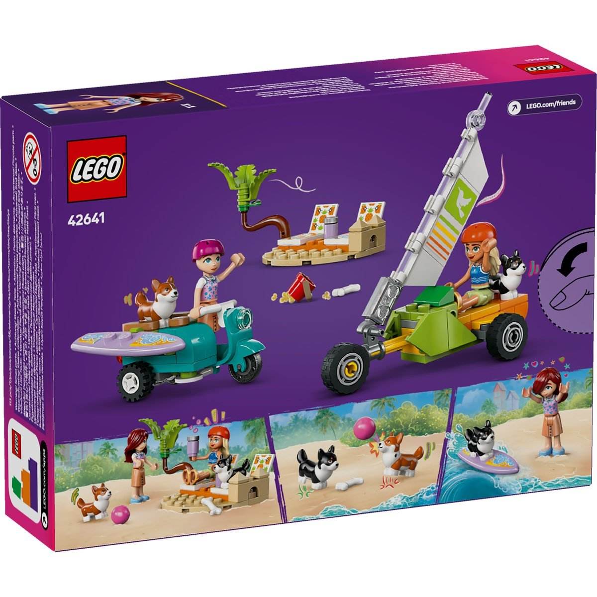 LEGO FRIENDS AVENTURI CU CATEI LA SURFING SI PE SCUTER 42641 - Atelieru' lui Mesterica