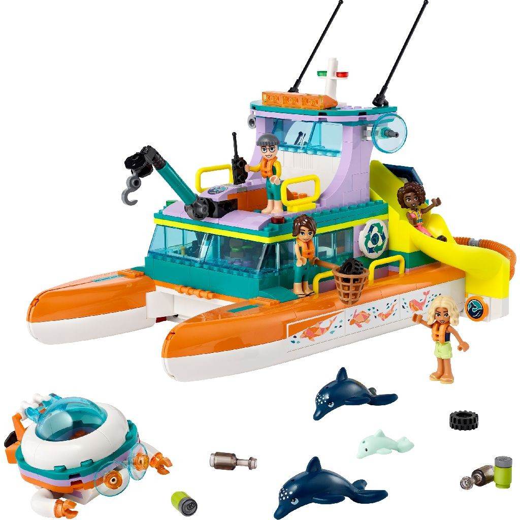 LEGO FRIENDS BARCA DE SALVARE PE MARE 41734 - Atelieru' lui Mesterica
