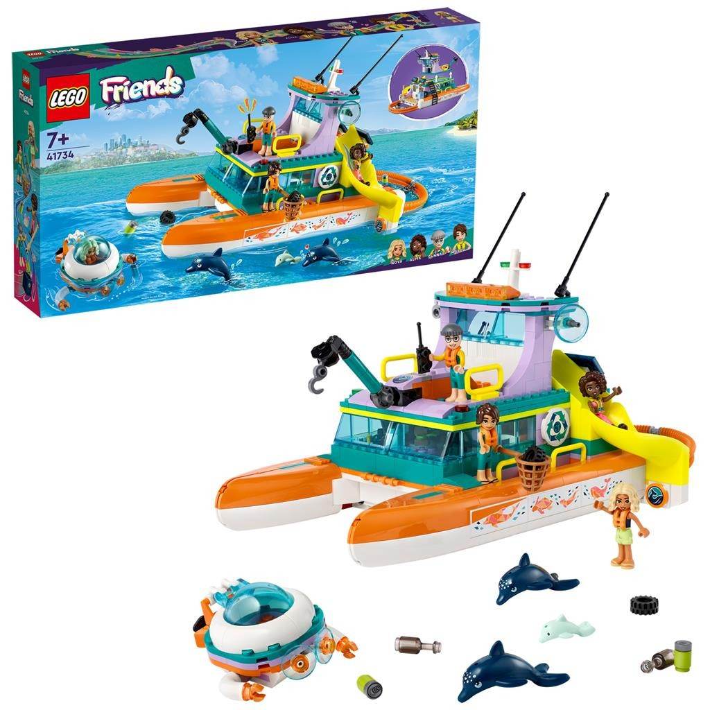 LEGO FRIENDS BARCA DE SALVARE PE MARE 41734 Atelieru' lui Mesterica | Jucarii, haine si incaltaminte pentru copii