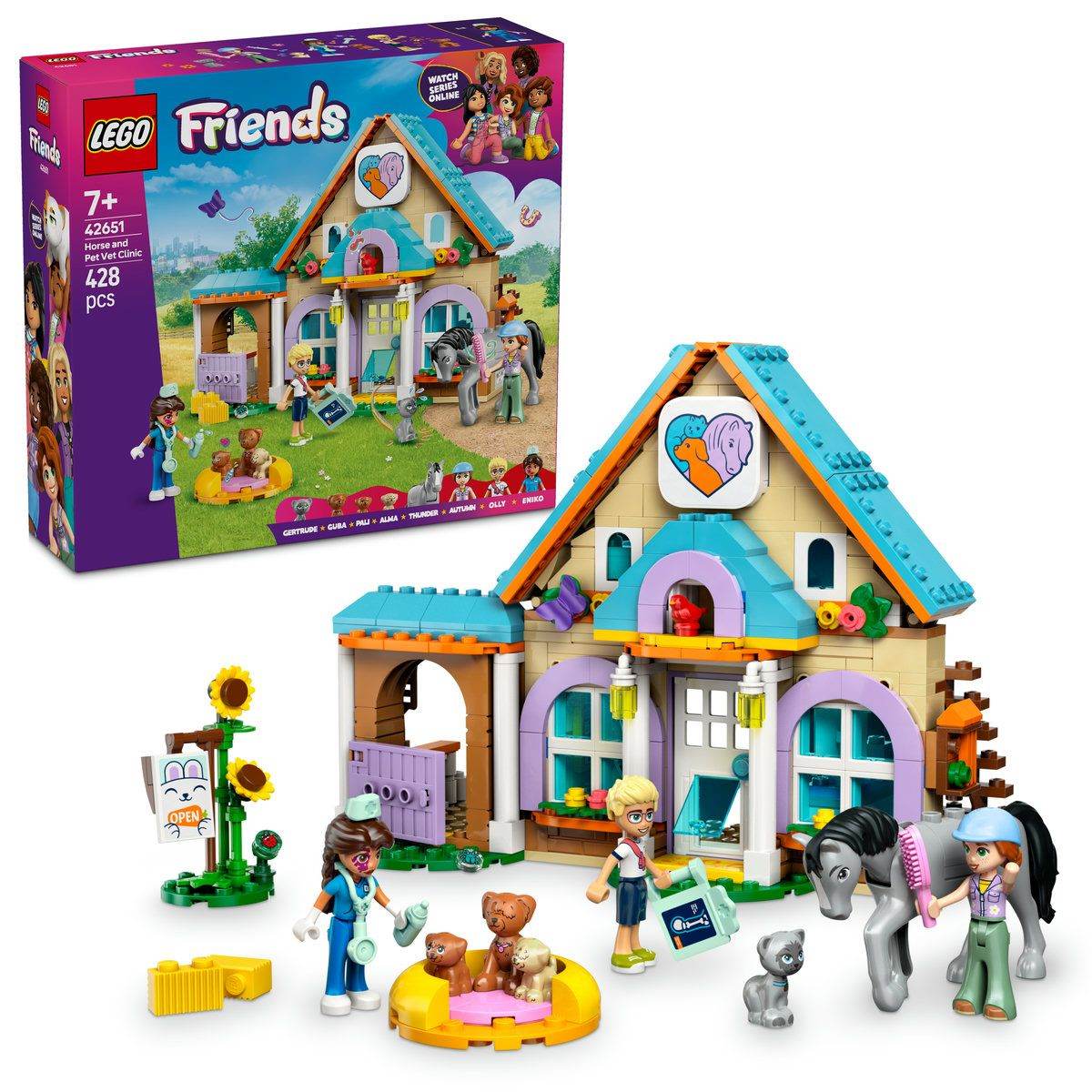 LEGO FRIENDS CLINICA VETERINARA PENTRU CAI SI ANIMALE DE COMPANIE 42651 - Atelieru' lui Mesterica