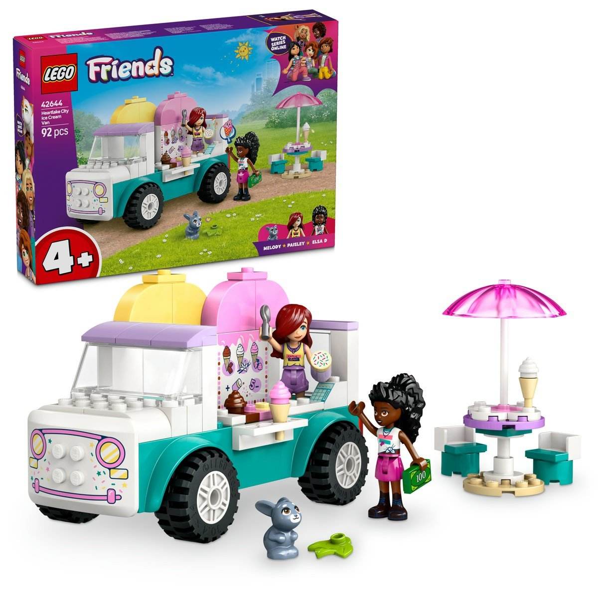 LEGO FRIENDS FURGONETA DE INGHETATA IN ORASUL HEARTLAKE 42644 - Atelieru' lui Mesterica