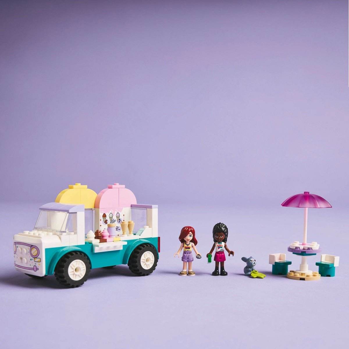 LEGO FRIENDS FURGONETA DE INGHETATA IN ORASUL HEARTLAKE 42644 - Atelieru' lui Mesterica