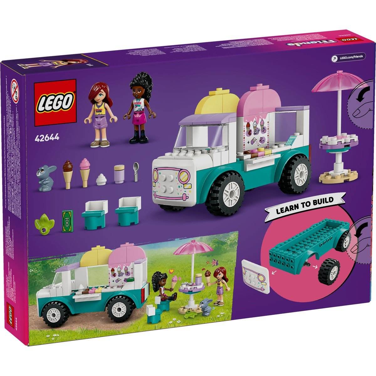 LEGO FRIENDS FURGONETA DE INGHETATA IN ORASUL HEARTLAKE 42644 - Atelieru' lui Mesterica