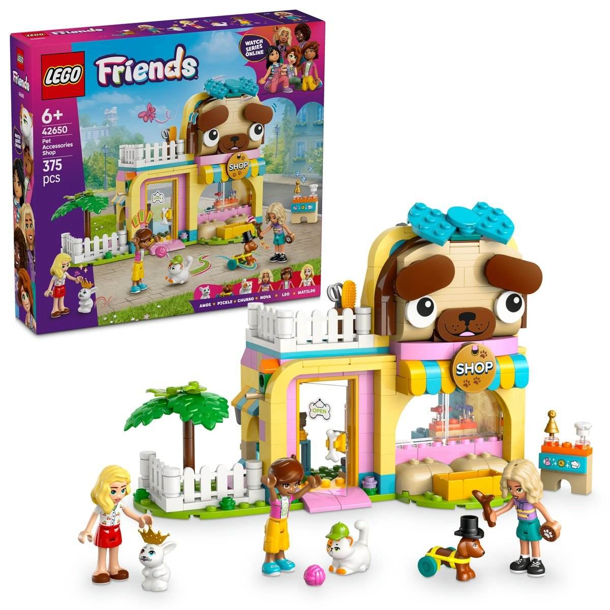LEGO FRIENDS MAGAZIN DE ACCESORII PENTRU ANIMALE DE COMPANIE 42650 - Atelieru' lui Mesterica