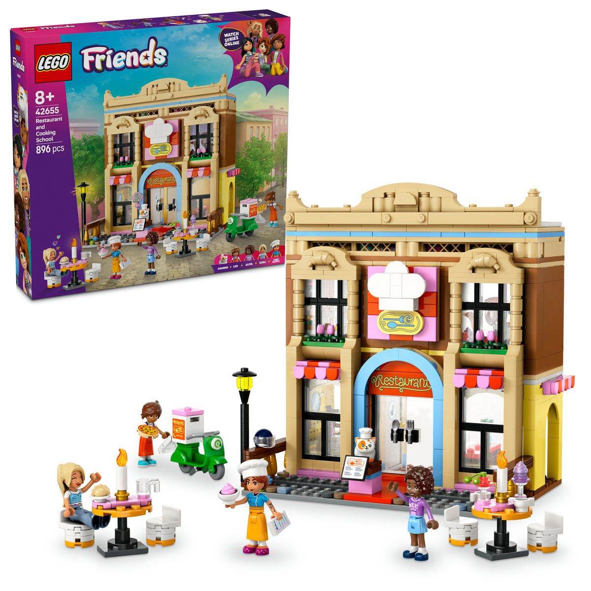 LEGO FRIENDS RESTAURANT SI SCOALA DE GASTRONOMIE 42655 - Atelieru' lui Mesterica