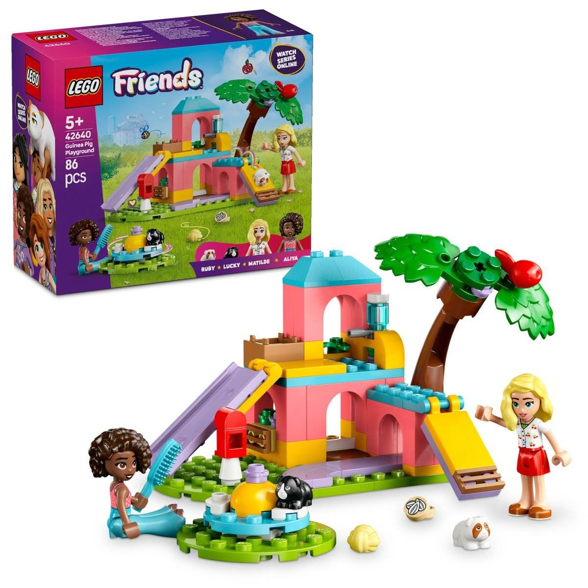 LEGO FRIENDS TEREN DE JOACA PENTRU PORCUSORI DE GUINEEA 42640 - Atelieru' lui Mesterica