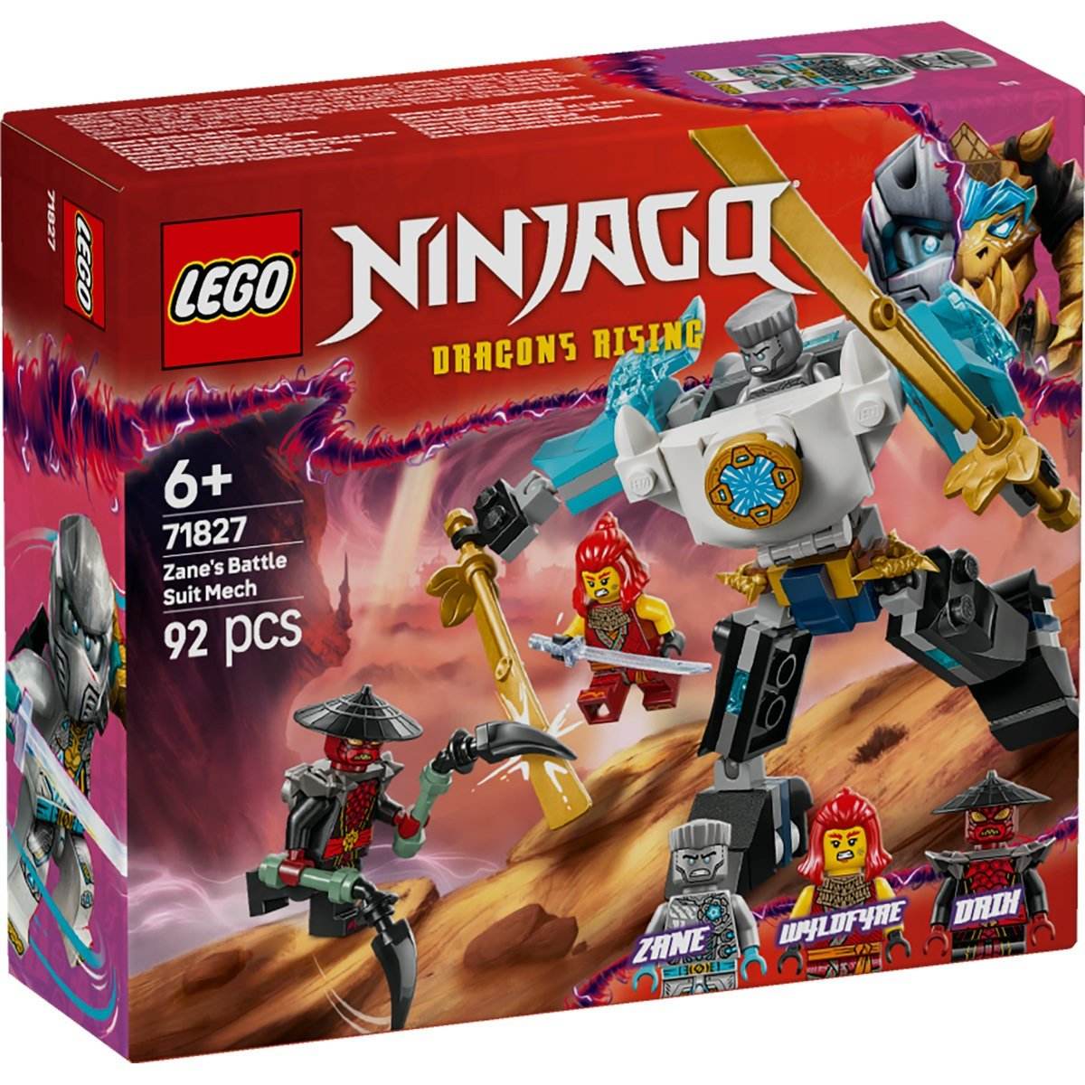 LEGO NINJAGO COSTUMUL ROBOT DE LUPTA AL LUI ZANE 71827 - Atelieru' lui Mesterica