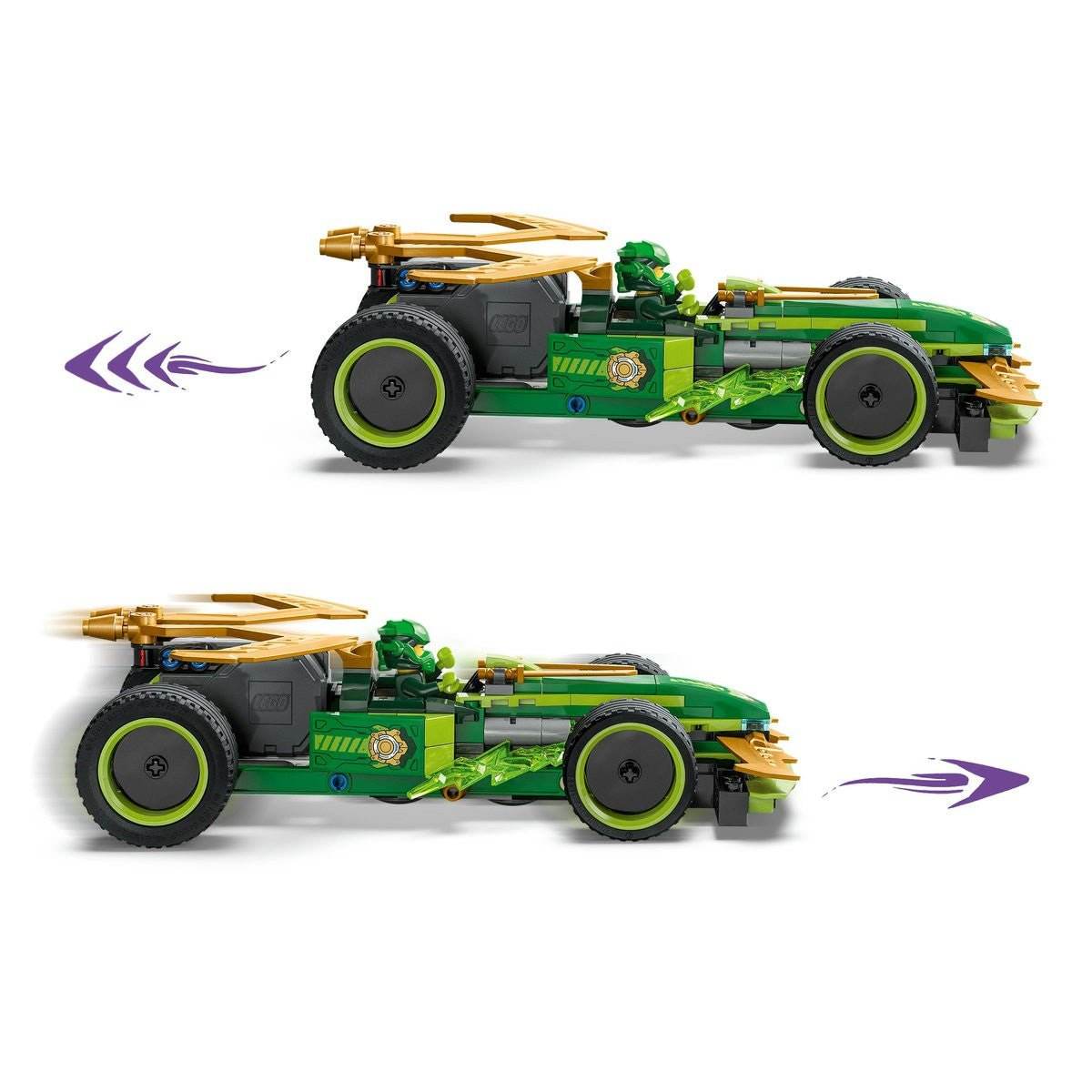 LEGO NINJAGO MASINA DE CURSE PULL-BACK A LUI LLOYD 71828 - Atelieru' lui Mesterica