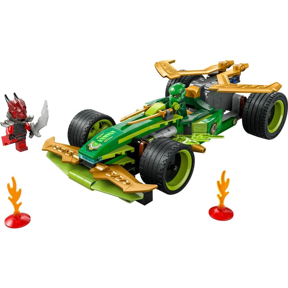 LEGO NINJAGO MASINA DE CURSE PULL-BACK A LUI LLOYD 71828 - Atelieru' lui Mesterica