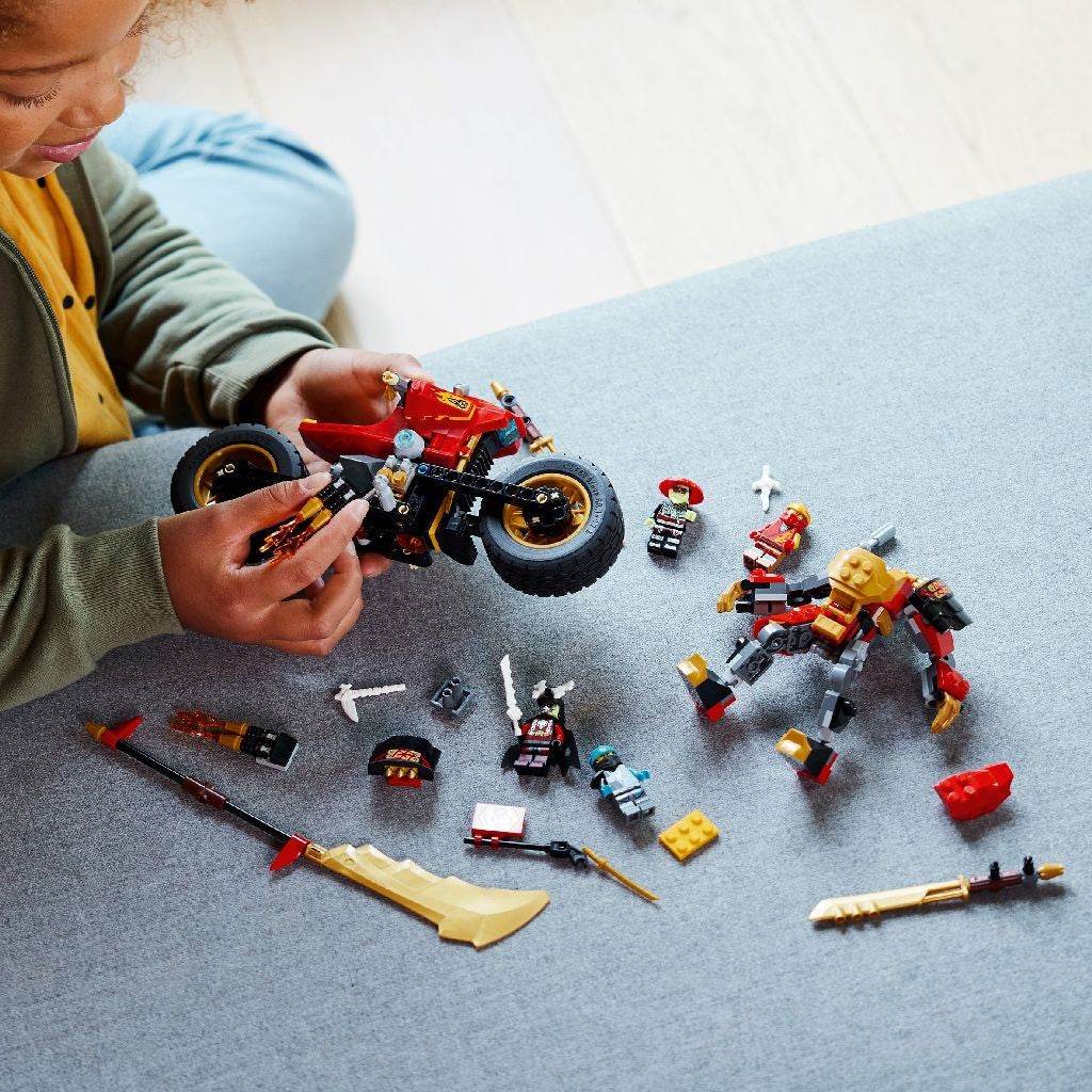 LEGO NINJAGO MOTOCICLETA ROBOT EVO A LUI KAI 71783 Atelieru' lui Mesterica | Jucarii, haine si incaltaminte pentru copii