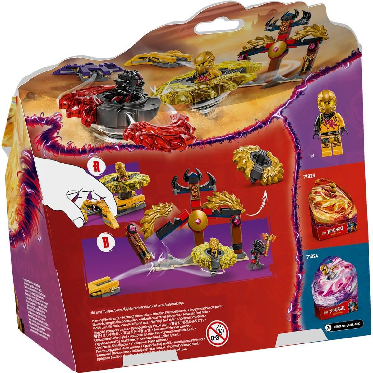 LEGO NINJAGO PACHET DE LUPTA CU DRAGONI SPINJITZU 71826 - Atelieru' lui Mesterica