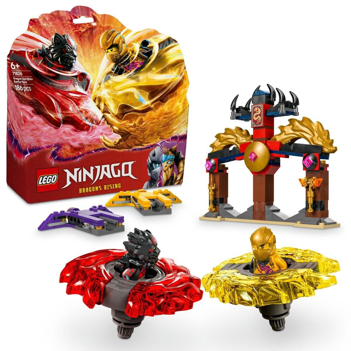 LEGO NINJAGO PACHET DE LUPTA CU DRAGONI SPINJITZU 71826 - Atelieru' lui Mesterica