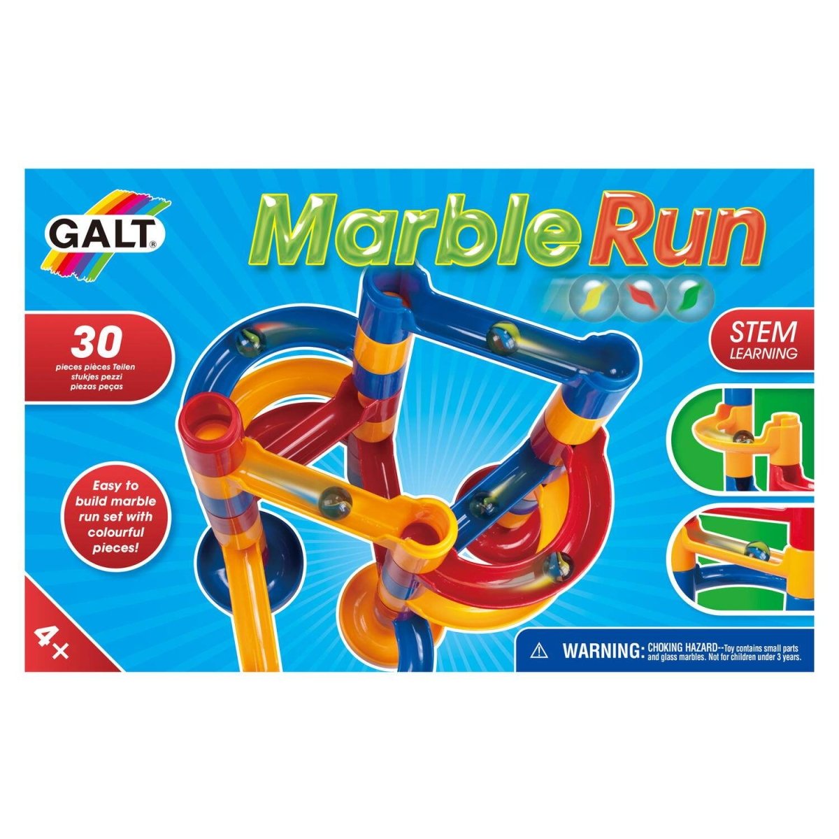 Marble Run - 30 de piese Atelieru' lui Mesterica | Jucarii, haine si incaltaminte pentru copii