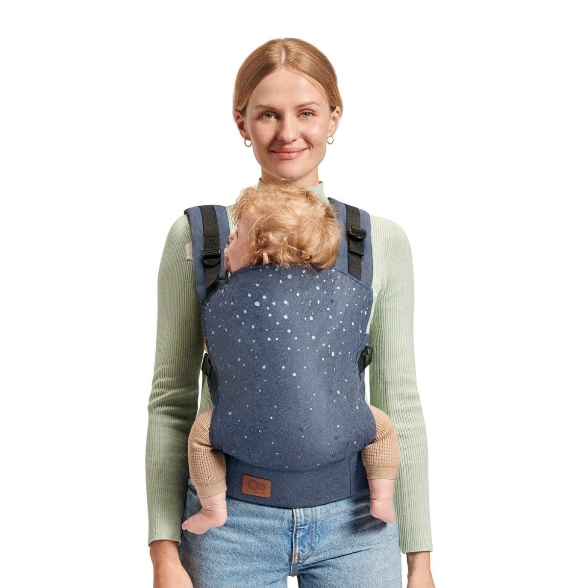 MARSUPIU ERGONOMIC KINDERKRAFT NINO, PANA LA 20 KG, CONFETTI DENIM Atelieru' lui Mesterica | Jucarii, haine si incaltaminte pentru copii