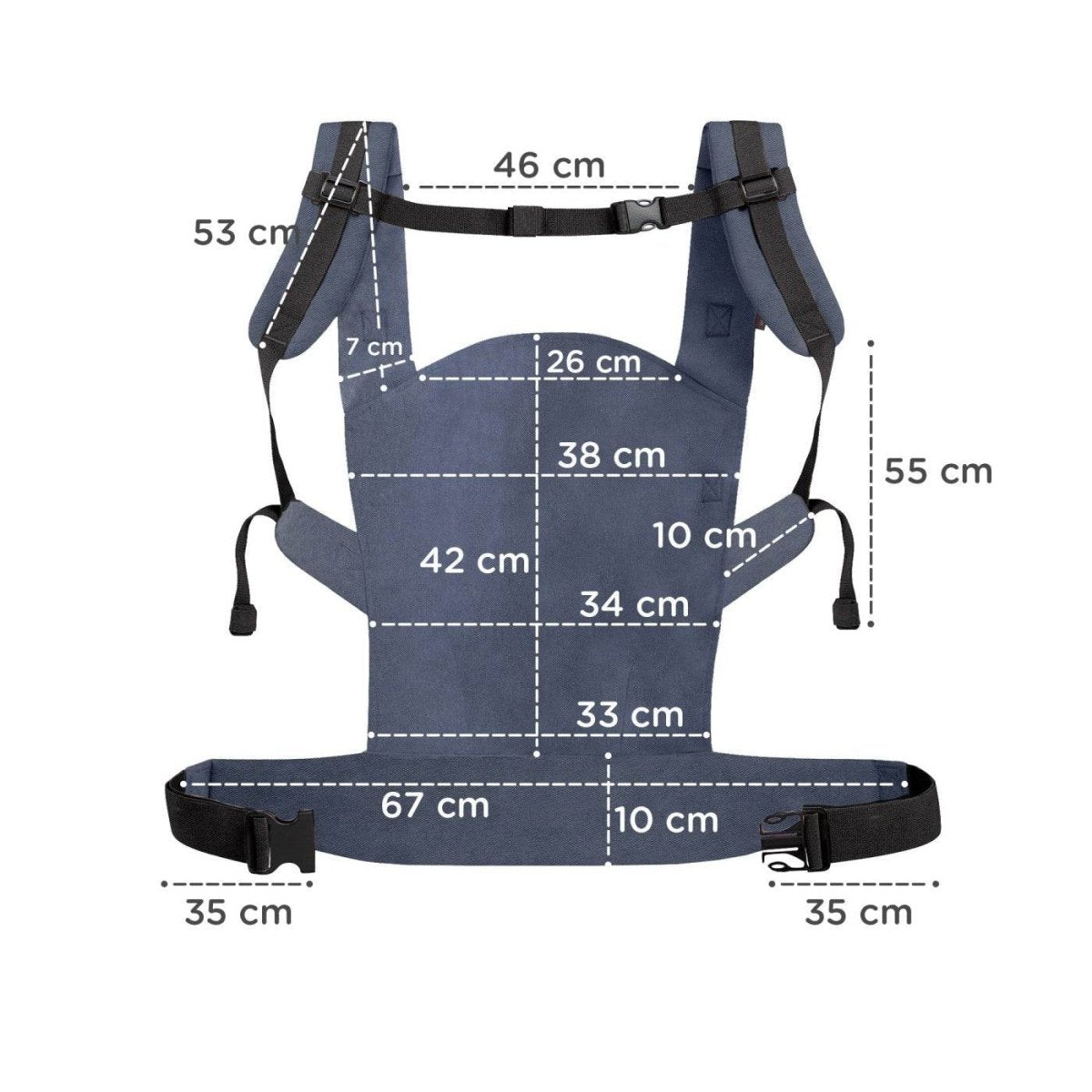 MARSUPIU ERGONOMIC KINDERKRAFT NINO, PANA LA 20 KG, CONFETTI DENIM Atelieru' lui Mesterica | Jucarii, haine si incaltaminte pentru copii
