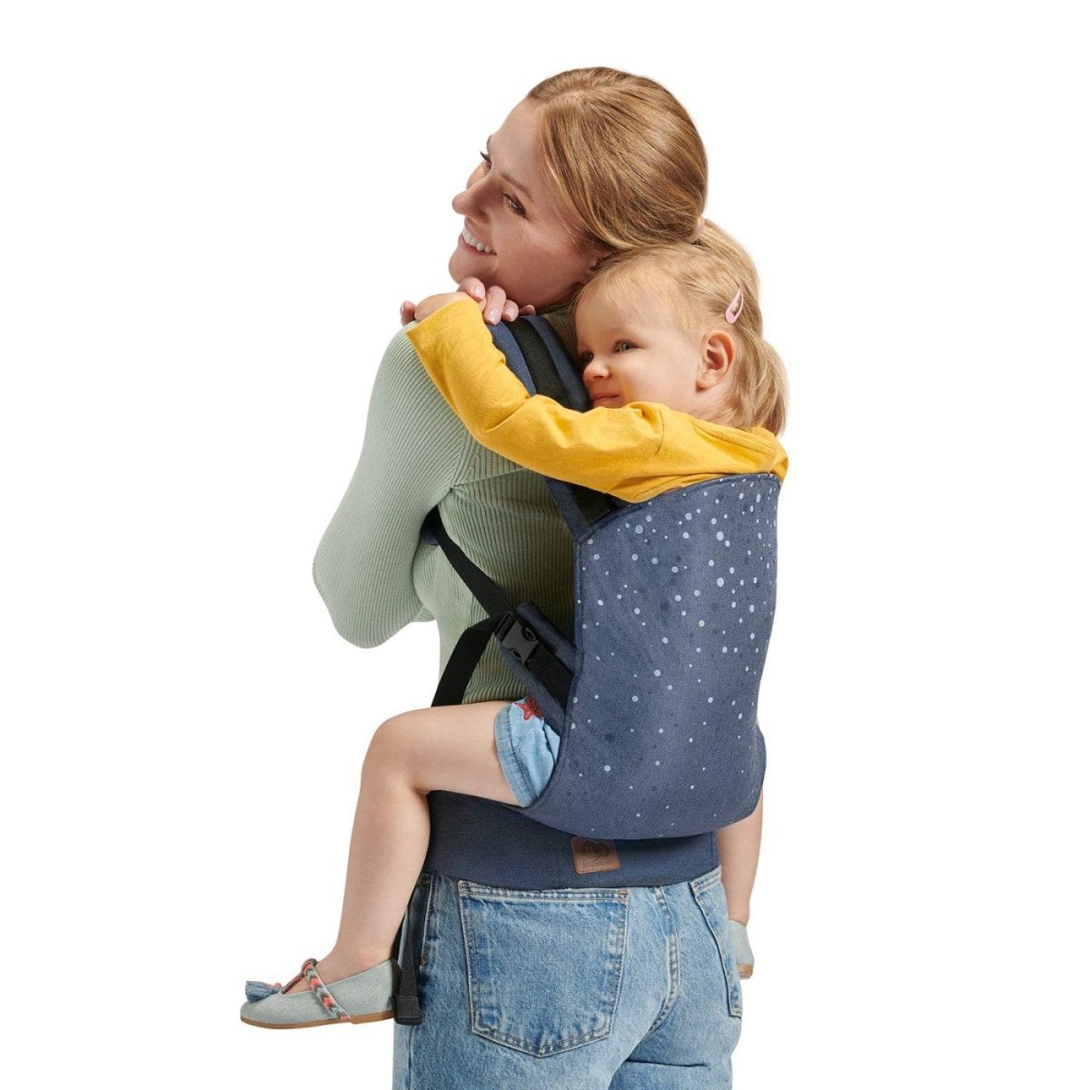 MARSUPIU ERGONOMIC KINDERKRAFT NINO, PANA LA 20 KG, CONFETTI DENIM Atelieru' lui Mesterica | Jucarii, haine si incaltaminte pentru copii