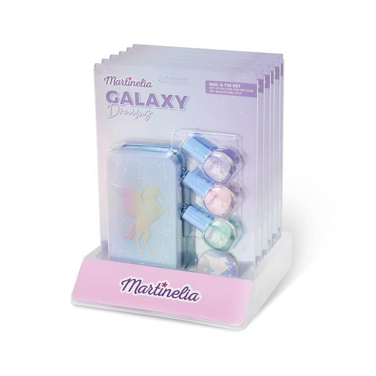MARTINELIA GALAXY DREAMS SET 3 LACURI DE UNGHII SI CUTIE DE DEPOZITARE - Atelieru' lui Mesterica