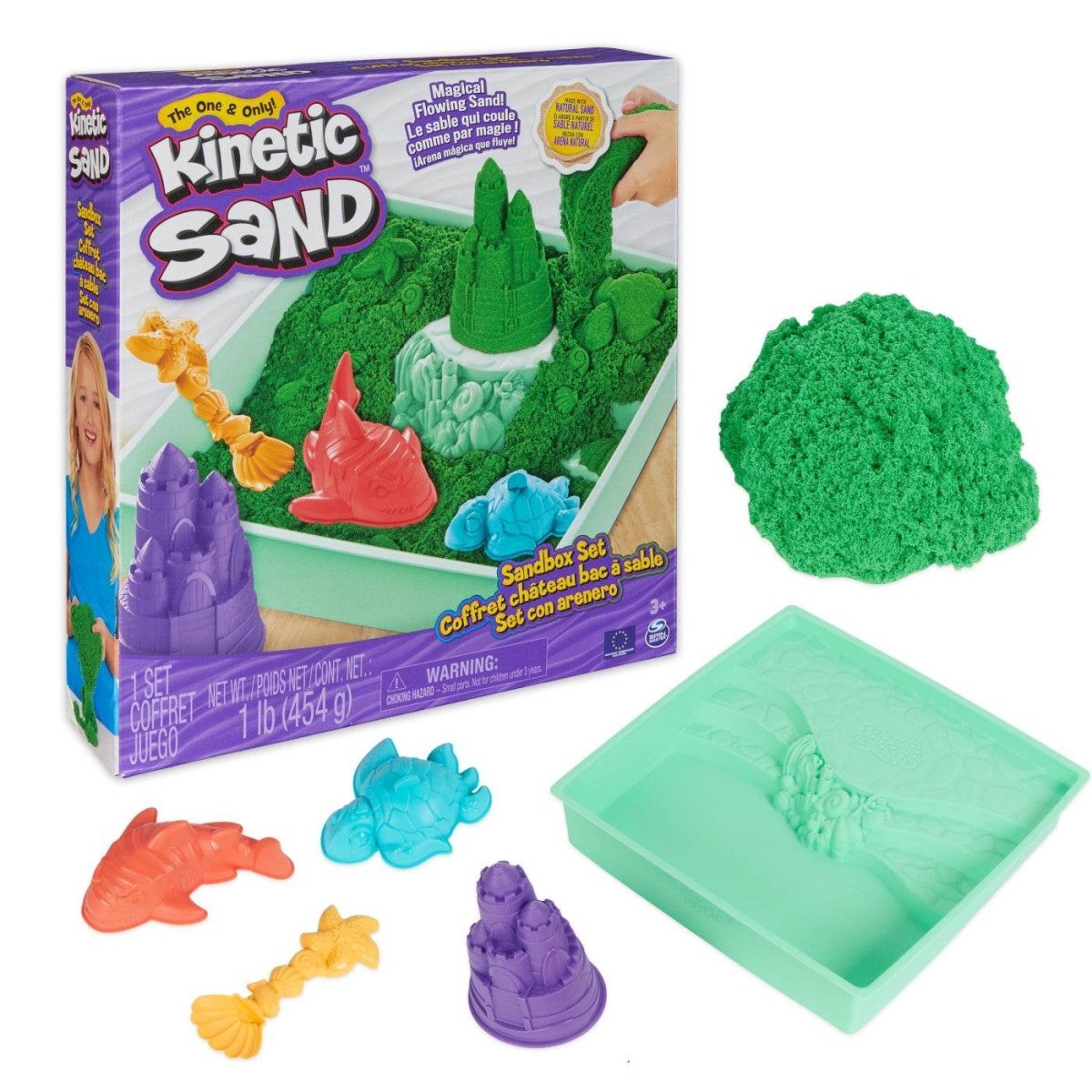 NISIP KINETIC SET COMPLET VERDE - Atelieru' lui Mesterica
