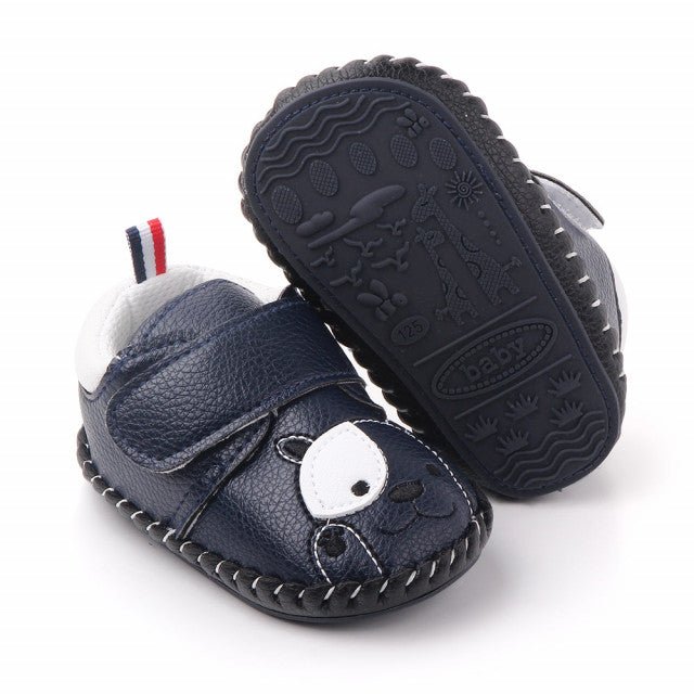 Pantofiori bleumarine pentru baietei - Catelus Atelieru' lui Mesterica | Jucarii, haine si incaltaminte pentru copii