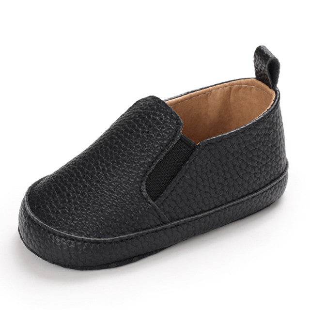 Pantofiori negri tip mocasini Atelieru' lui Mesterica | Jucarii, haine si incaltaminte pentru copii
