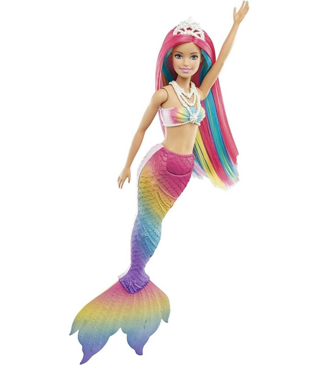Papușa Barbie Dreamtopia Sirena Rainbow Magic – Schimba Culoarea în apa calda, 29 cm - Atelieru' lui Mesterica