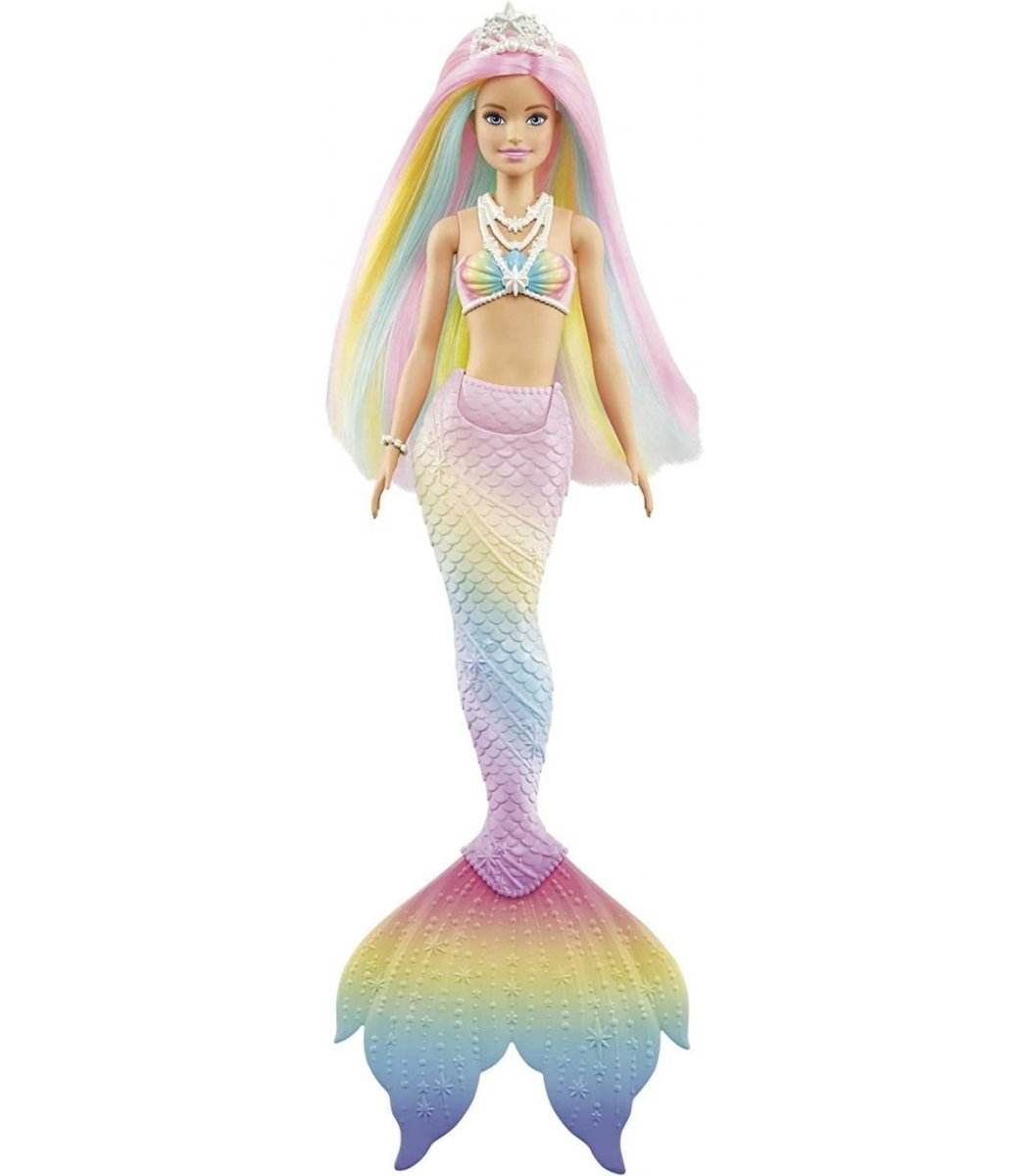 Papușa Barbie Dreamtopia Sirena Rainbow Magic – Schimba Culoarea în apa calda, 29 cm - Atelieru' lui Mesterica