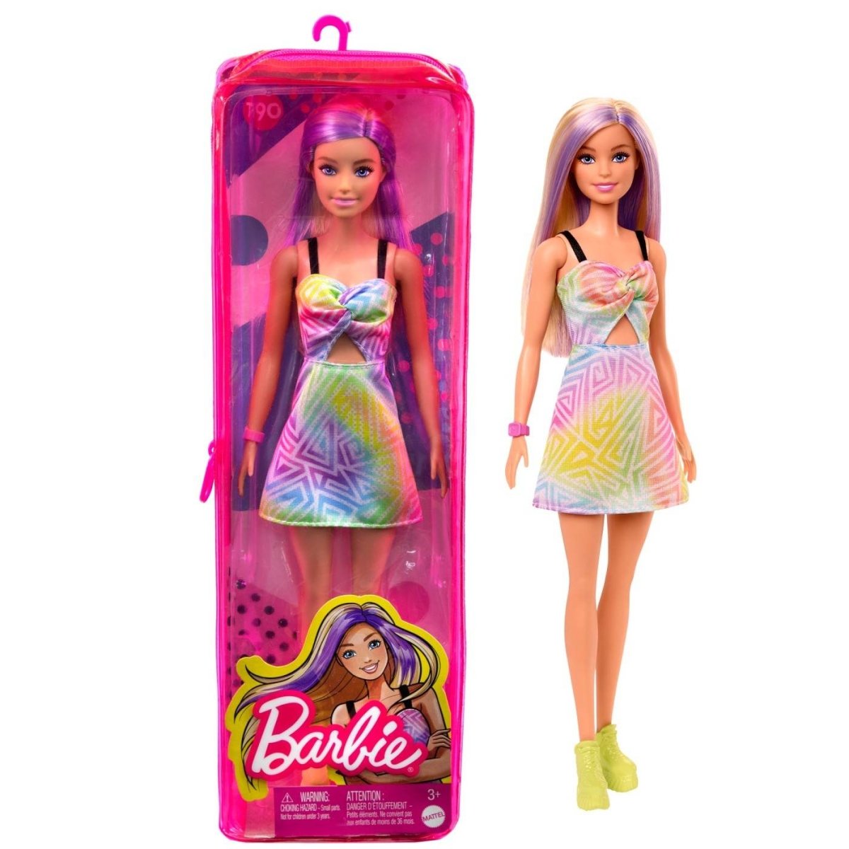 PAPUSA BARBIE FASHIONISTA BLONDA CU SUVITE MOV Atelieru' lui Mesterica | Jucarii, haine si incaltaminte pentru copii