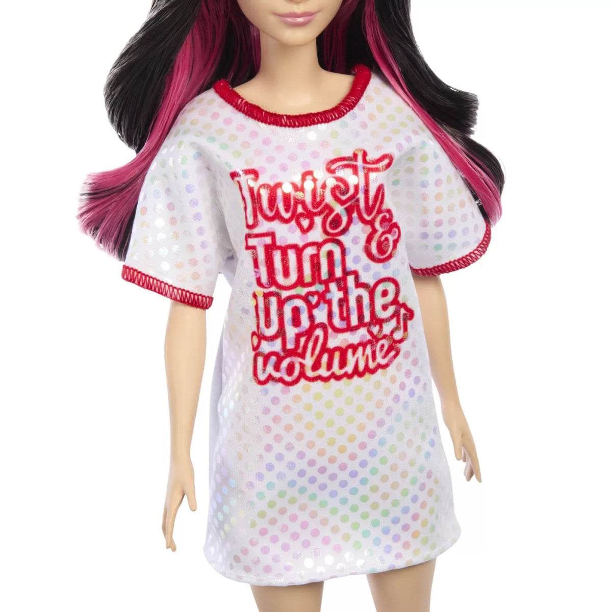 PAPUSA BARBIE FASHIONISTA BRUNETA CU ROCHITA SPORT - Atelieru' lui Mesterica