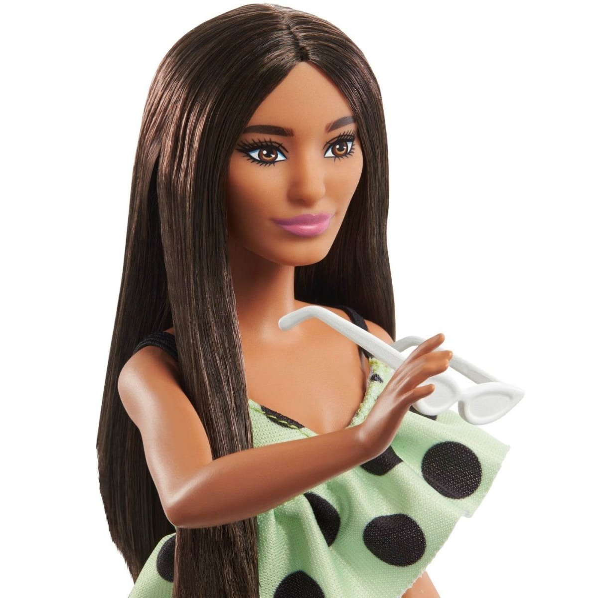 PAPUSA BARBIE FASHIONISTA BRUNETA CU SALOPETA VERDE Atelieru' lui Mesterica | Jucarii, haine si incaltaminte pentru copii