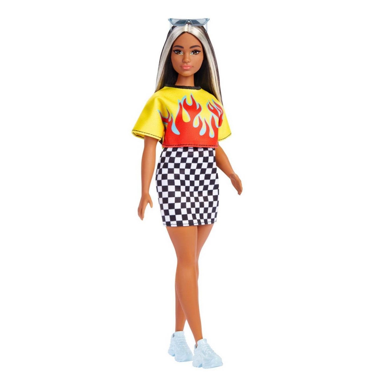 PAPUSA BARBIE FASHIONISTA BRUNETA CU SUVITE BLONDE Atelieru' lui Mesterica | Jucarii, haine si incaltaminte pentru copii