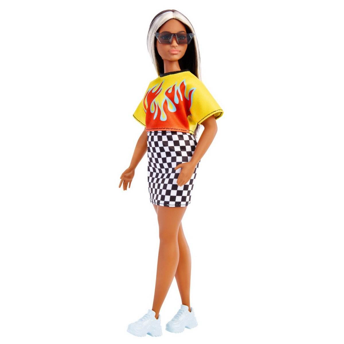 PAPUSA BARBIE FASHIONISTA BRUNETA CU SUVITE BLONDE - Atelieru' lui Mesterica