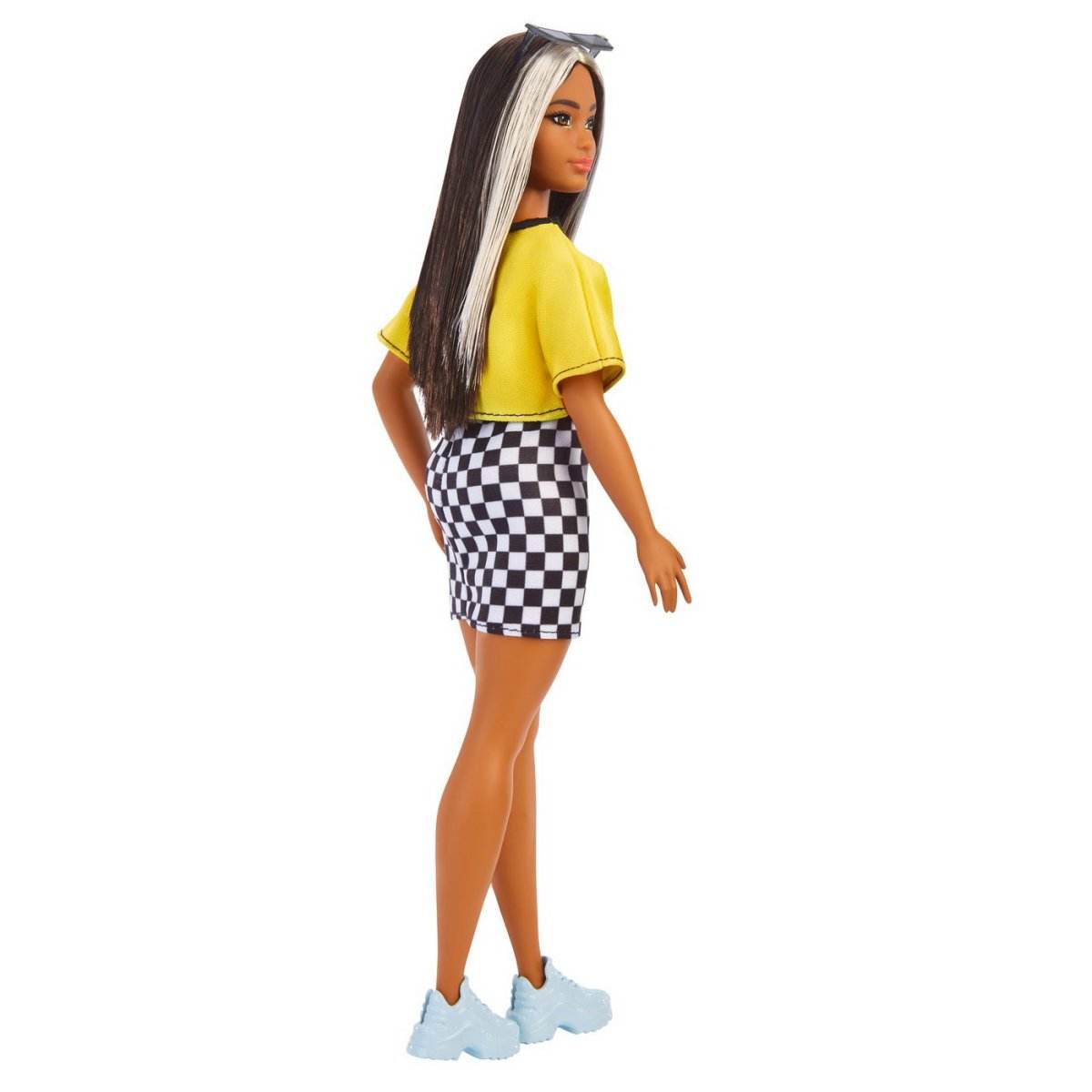 PAPUSA BARBIE FASHIONISTA BRUNETA CU SUVITE BLONDE - Atelieru' lui Mesterica