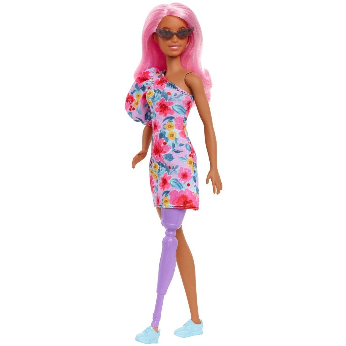 PAPUSA BARBIE FASHIONISTA CU PAR ROZ SI PICIOR PROTETIC Atelieru' lui Mesterica | Jucarii, haine si incaltaminte pentru copii