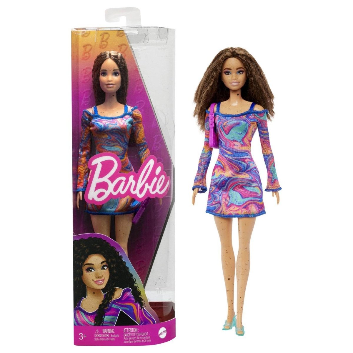 PAPUSA BARBIE FASHIONISTA SATENA CU PISTRUI Atelieru' lui Mesterica | Jucarii, haine si incaltaminte pentru copii