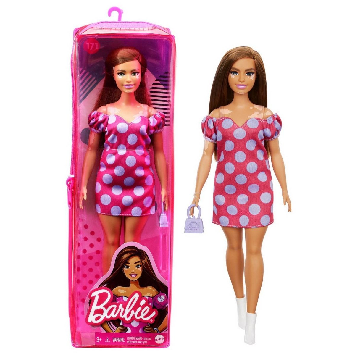 PAPUSA BARBIE FASHIONISTA SATENA CU ROCHIE ROZ CU BULINE Atelieru' lui Mesterica | Jucarii, haine si incaltaminte pentru copii