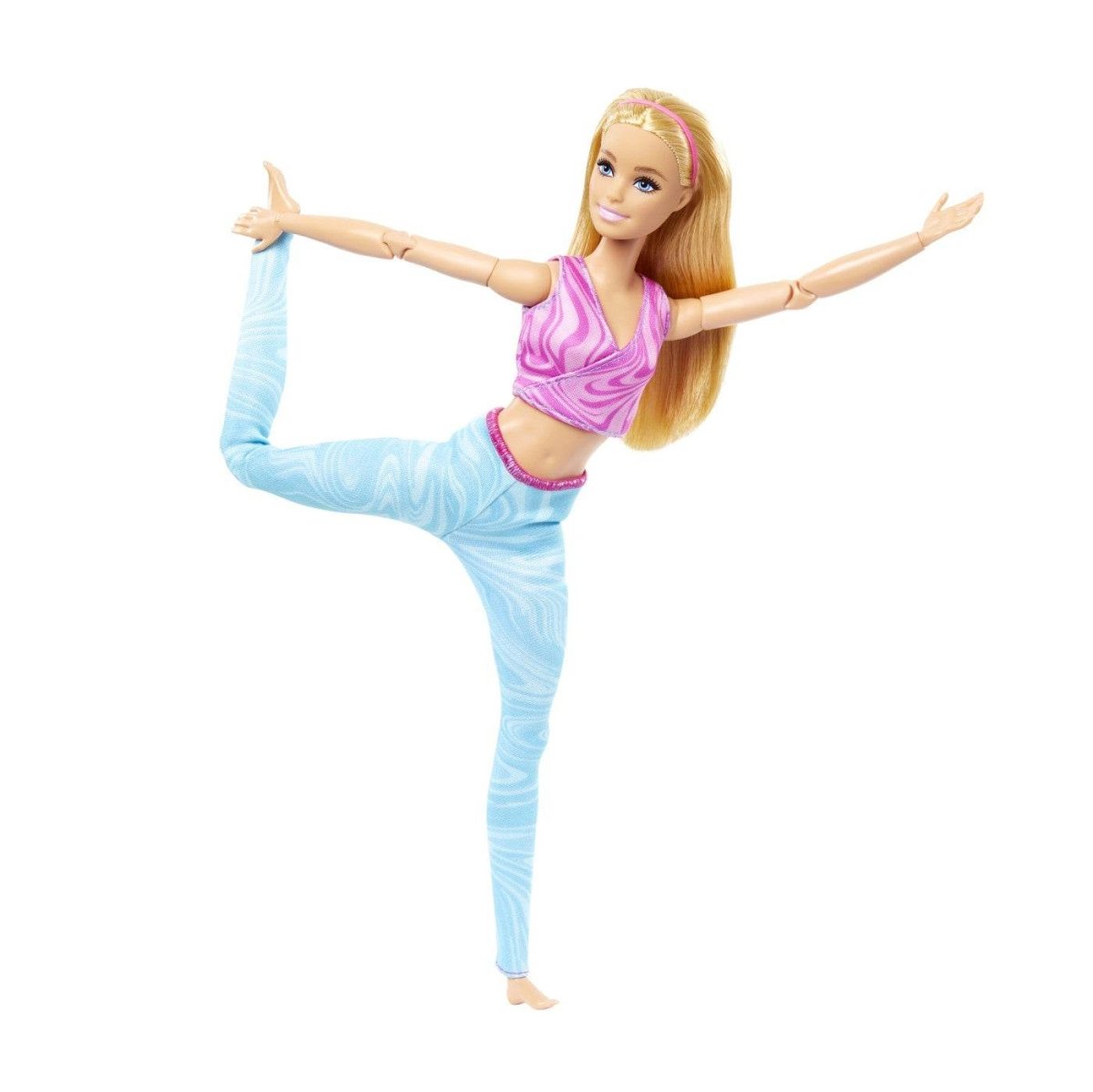 PAPUSA BARBIE MADE TO MOVE BLONDA CU TOP MOV Atelieru' lui Mesterica | Jucarii, haine si incaltaminte pentru copii