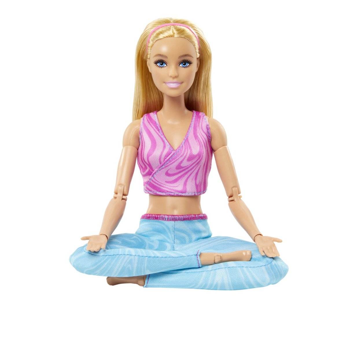 PAPUSA BARBIE MADE TO MOVE BLONDA CU TOP MOV - Atelieru' lui Mesterica