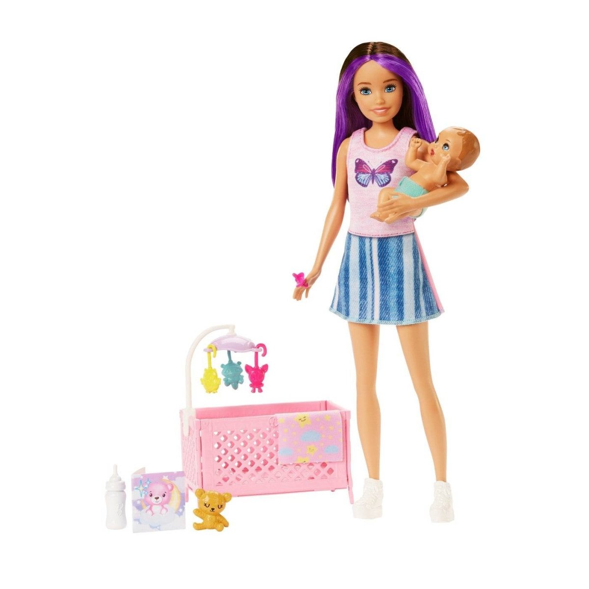 PAPUSA BARBIE MAMICA SATENA CU BEBELUS Atelieru' lui Mesterica | Jucarii, haine si incaltaminte pentru copii