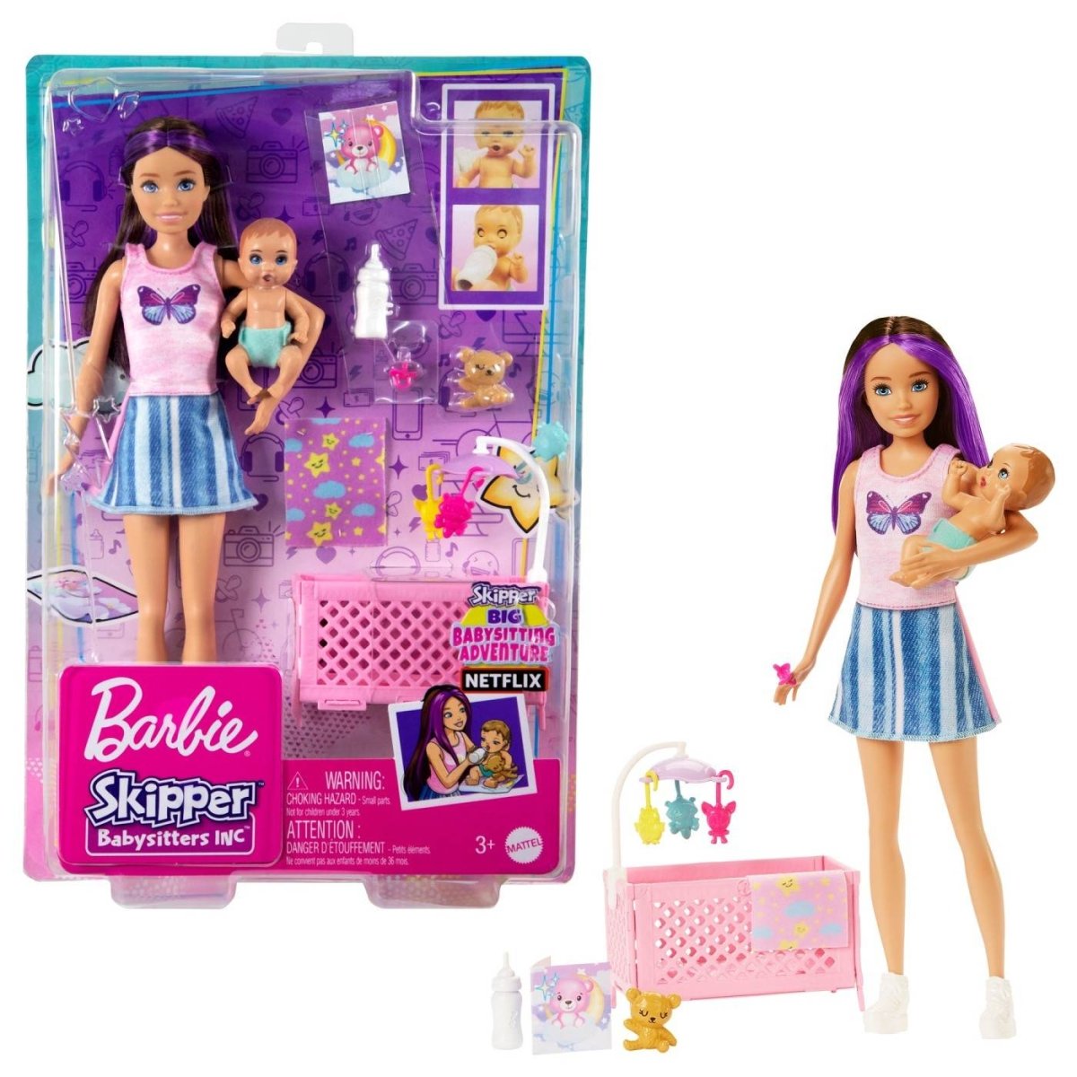 PAPUSA BARBIE MAMICA SATENA CU BEBELUS Atelieru' lui Mesterica | Jucarii, haine si incaltaminte pentru copii
