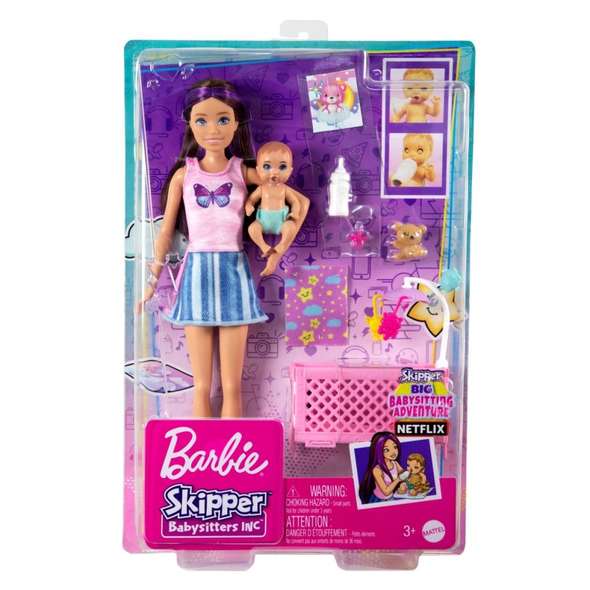 PAPUSA BARBIE MAMICA SATENA CU BEBELUS Atelieru' lui Mesterica | Jucarii, haine si incaltaminte pentru copii