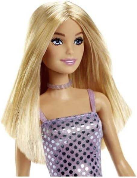 PAPUSA BARBIE TINUTE STRALUCITOARE BLONDA CU ROCHITA MOV Atelieru' lui Mesterica | Jucarii, haine si incaltaminte pentru copii