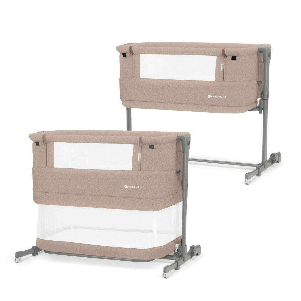 PATUT CO-SLEEPER KINDERKRAFT NESTE GROW, BEJ - Atelieru' lui Mesterica
