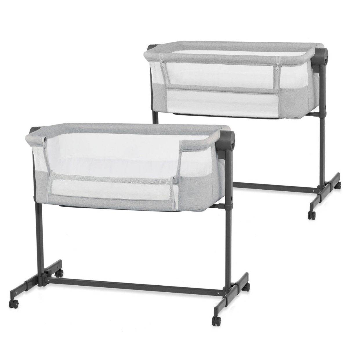PATUT CO-SLEEPER KINDERKRAFT NESTE UP 2, GRI DESCHIS - Atelieru' lui Mesterica