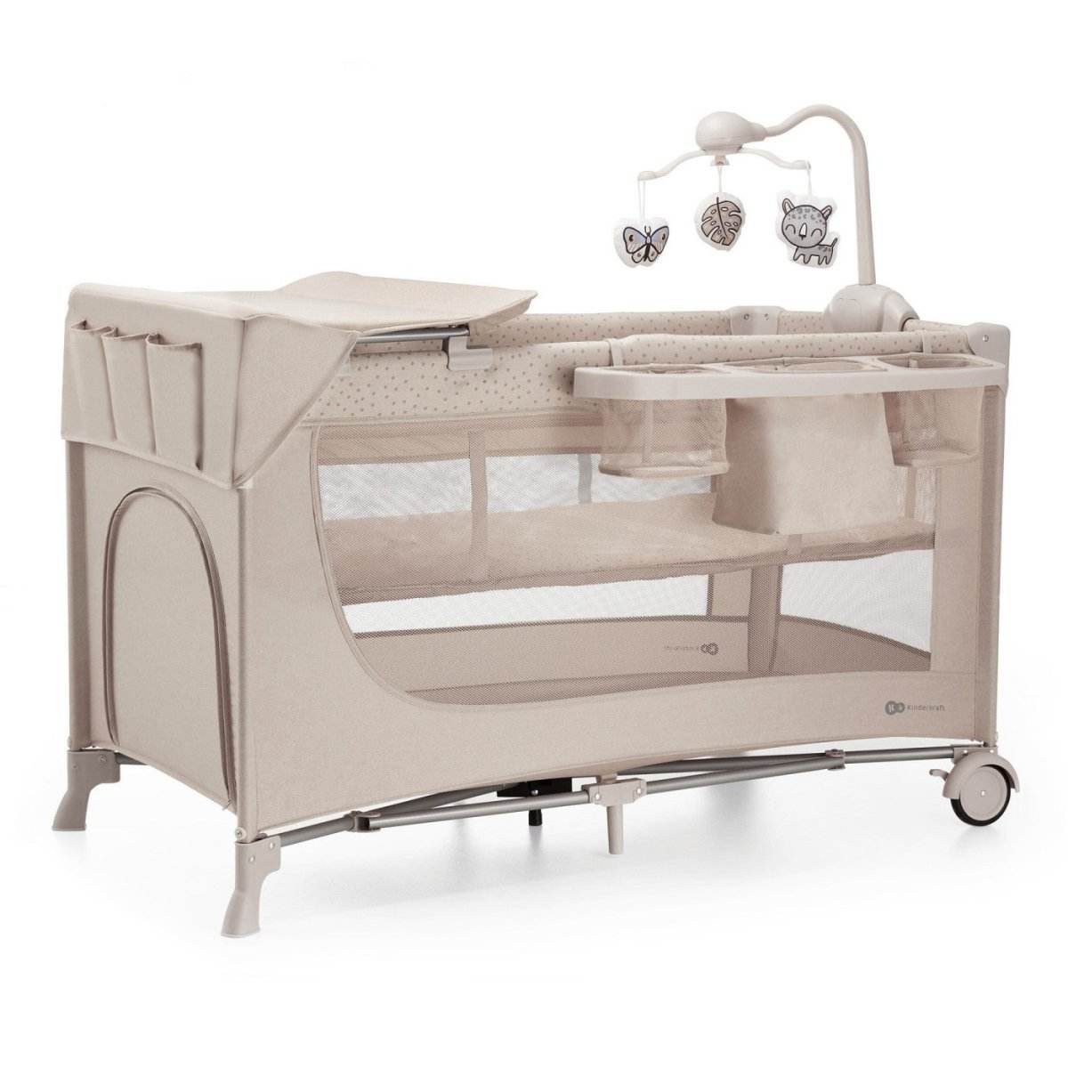 PATUT TRAVEL KINDERKRAFT JOY2, CU ACCESORII, BEIGE Atelieru' lui Mesterica | Jucarii, haine si incaltaminte pentru copii