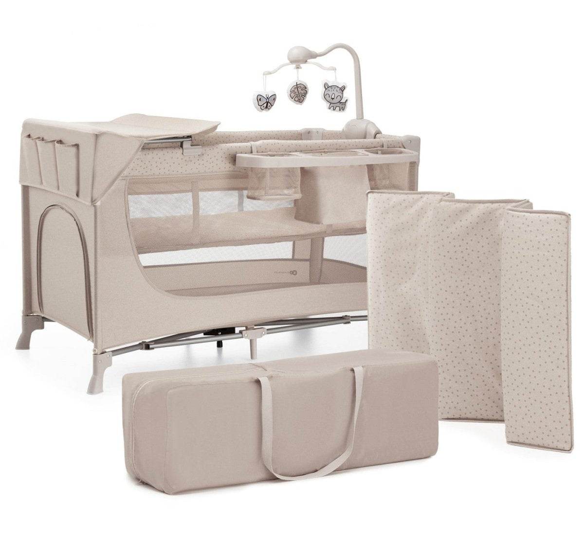 PATUT TRAVEL KINDERKRAFT JOY2, CU ACCESORII, BEIGE Atelieru' lui Mesterica | Jucarii, haine si incaltaminte pentru copii