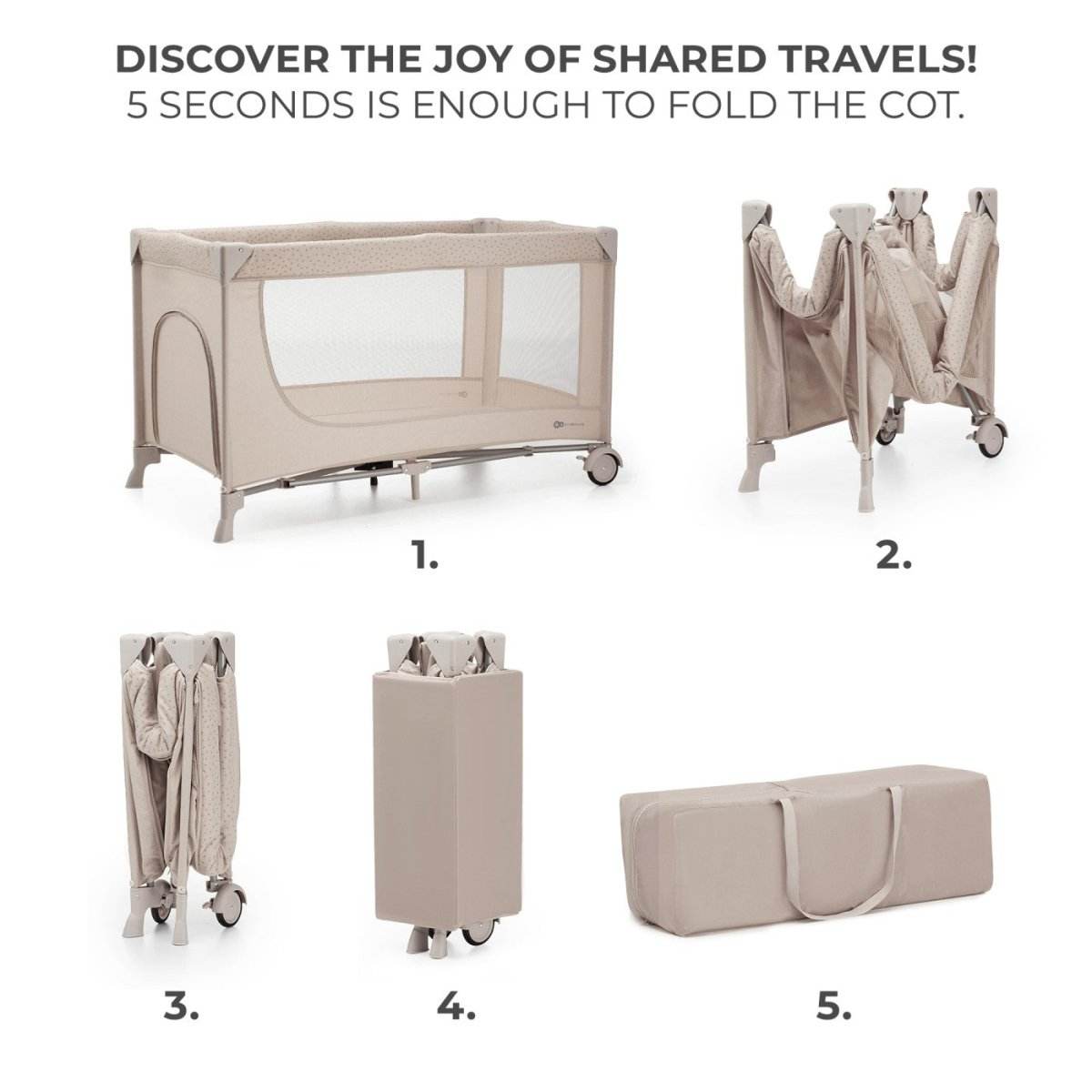 PATUT TRAVEL KINDERKRAFT JOY2, FARA ACCESORII, BEIGE - Atelieru' lui Mesterica
