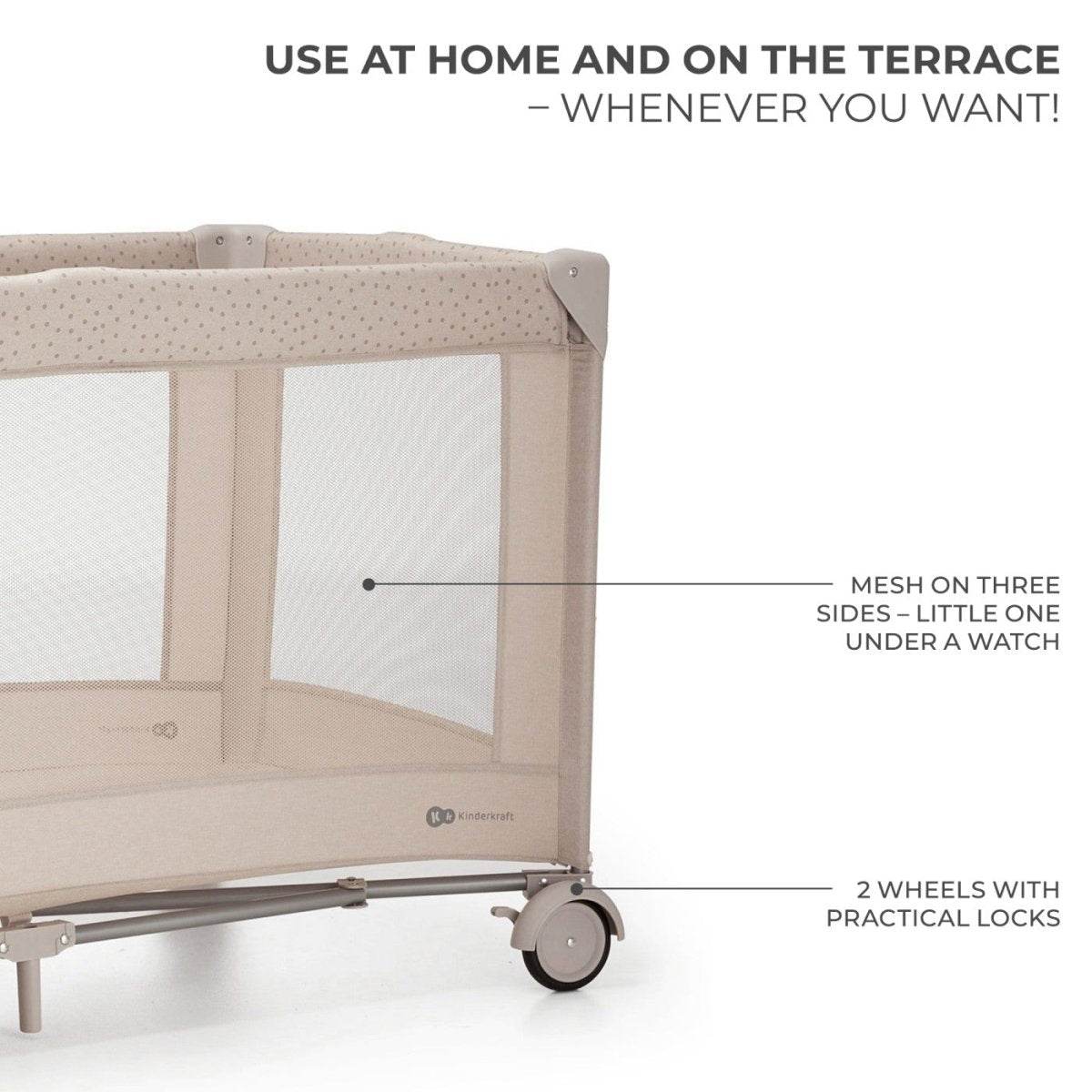 PATUT TRAVEL KINDERKRAFT JOY2, FARA ACCESORII, BEIGE - Atelieru' lui Mesterica