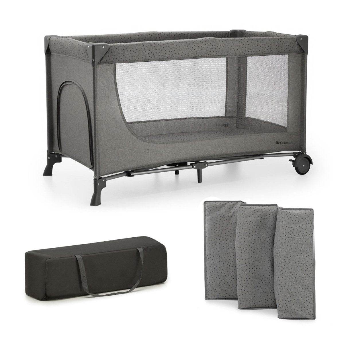 PATUT TRAVEL KINDERKRAFT JOY2, FARA ACCESORII, DARK GREY Atelieru' lui Mesterica | Jucarii, haine si incaltaminte pentru copii
