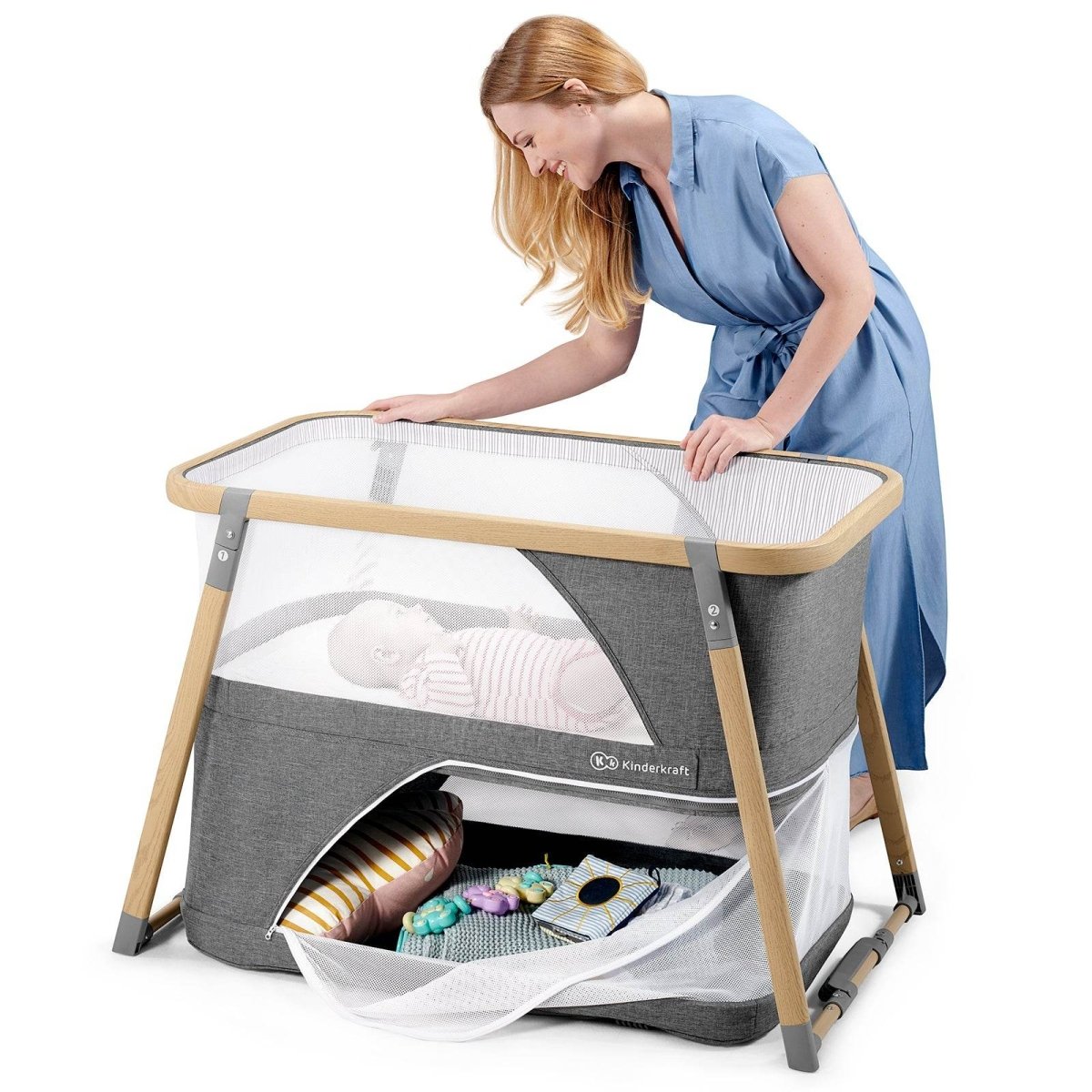 PATUT TRAVEL KINDERKRAFT SOFI, 4 IN 1, GREY Atelieru' lui Mesterica | Jucarii, haine si incaltaminte pentru copii